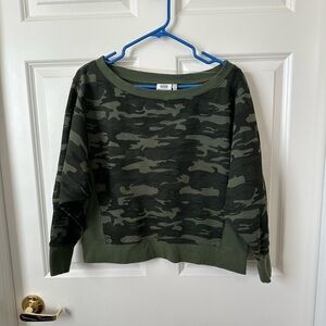 Good American Camo Sweatshirt Womens Size 1 (Small)